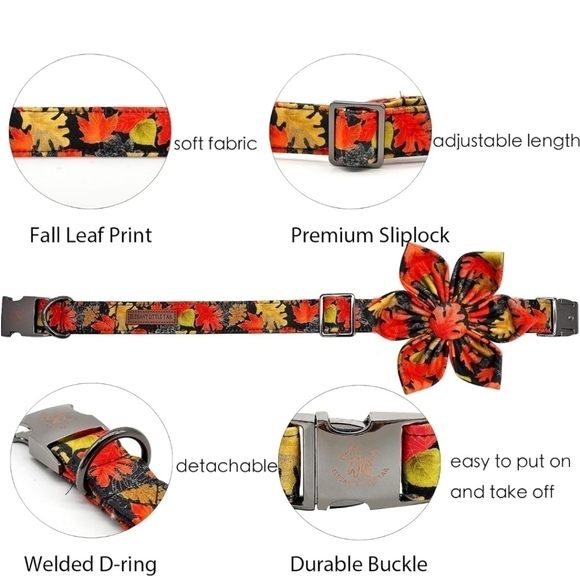 Dog collar whit flower new - Picture 2 of 5
